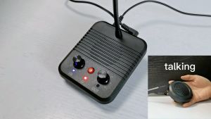 Window Intercom Speaker and Mic 2 Way Speaker for Close Window Office Intercom System for Ticket Office Station Hospital Drive Thru Fast Food Coffee Shop Bank drive through window