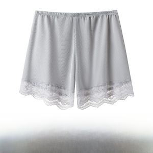 Miiow | Loose Ice Silk Safety Pants Womens Bottoming Shorts Home Wear Anti-Light Walking Bottoms New 2025 Casual Skort Polyester Spandex Blend