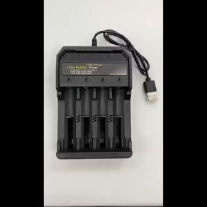 Original Battery Charger 18650 Original USB 4 Slots AC 110V 220V with 18650 Battery 3.7V 9900MAh Rechargeable