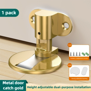 Adjustable Stainless Steel Door Stop Punch-free Strong Magnetic Anti-collision Door Stopper Invisible Bathroom Floor Door Stop