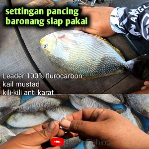 settingan pancing baronang super siap pakai tercepat dapat sambaran