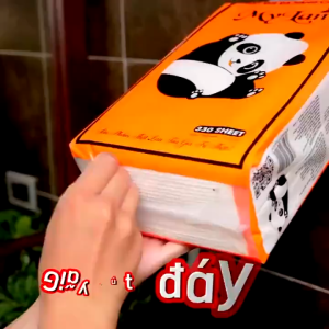 Giấy rút đáy đa năng Gáu trúc Mylan 330 tờ/xách
