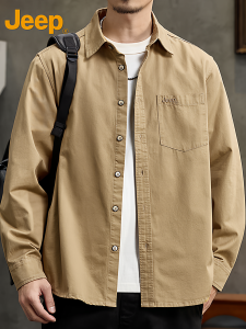 Jeep | American Style High-class Handsome Autumn Mens Long-sleeve Shirt