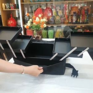 Tặng Kem dưỡng ẩm Lotion Hàn Quốc - Xã kho - Cốp túi vải dày dặncó dây đeo đựng mỹ phẩm nail mi chuyên nghiệp tiện lợi size 40x20x22 cm