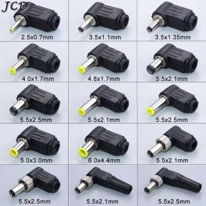 DC Power Male Plug Jack Adapter Welding Connector 90 Degree 2.5x0.7 3.5x1.35 4.0x1.7 4.8x1.7 5.0x3.0 6.0x4.4 5.5x2.1 5.5x2.5 MM