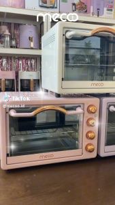 Mecoo Oven Listrik 22L Low Watt 400W-800W | Oven Roti Kue Ayam | Hemat Listrik Aesthetic