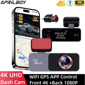 QOZ NEW 4K UHD Dash Cam Loop Recording Car Vehicle DVR Video Recorder Dashcam Night Vision 24h Parking Monitor G-sensor