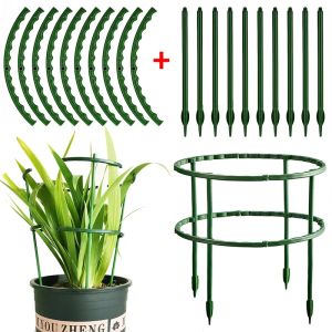 1/6/10PCS Plastic Plant Support Pile Frame Greenhouse Arrangement Semicircle Fixed Rod Indoor Flower Plant Vine Climbing Bracket