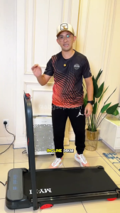 MY-HI Electric Walking Pad Treadmill 14KM/H Speed Safe Lock Adjustable Slope Home Fitness Equipment T3
