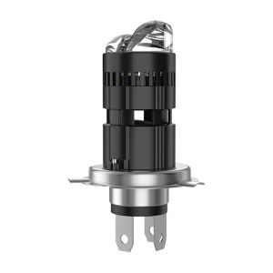 Bóng Đèn Pha LED Mini Bullvision H4 Bi Dual CSP Cao Cấp Cận Xa 12V 24V Ô Tô Xe Máy Cắm Là Chạy Đèn Turbo 6000K