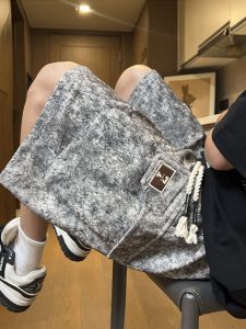 American Style Workwear Short Pants Mens Summer Thin Ice Silk Camouflage Five-Quarter Quick Dry Casual Loose Fit Youth Fashion