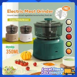Electric Meat Grinder 350ML Mini Food Garlic Chopper Cordless Kitchen Vegetable Cutter Tools Portable Baby Auxiliary Food Machine