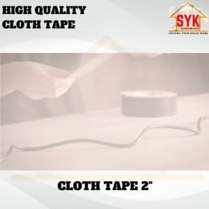 SYK High Quality Cloth Tape 2" Yellow/Blue/Green/Silver/Black Tape Binding Tape Duct Tape Pita Pelakat Jenis Kain