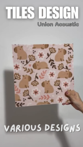 Tiles Design🚚300x300x9mm - 4pcs Best Sound Proof Acoustic Panel Self-Adhesive Studio Office Home Wall Karaoke Restaurant