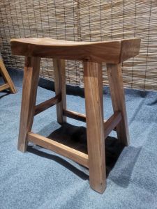 Old Elm Ingot Stool Solid Wood Short Stool Shoe Changing Stool Lying Stool For Home Square Stool Bar Stool Dining Stool Saddle Stool