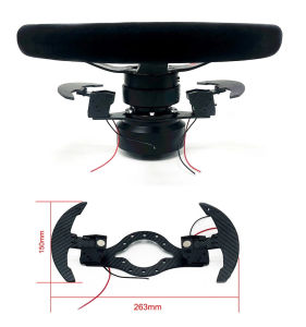 Universal Car Quick Release Steering Wheel Carbon Fiber Paddles with Deep Concave Steering Wheel Shift Paddles