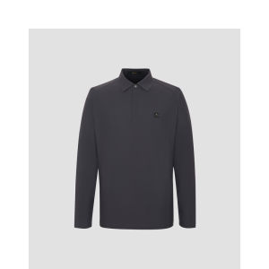 Satchi Mens Long Sleeve Polo Shirt Breathable Lightweight Outdoor Sports T-Shirt Business Casual Nylon Spandex Spring Autumn