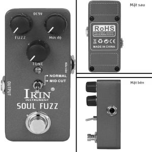 IRIN | IRIN RS-11 Đàn Guitar Điện Hiệu Ứng Bàn Đạp Soul Fuzz Độ Lợi Cao True Bypass Kim Loại Hiệu Ứng Guitar Mẫu Mới Phụ Kiện
