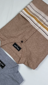 POLICE Kemeja Koko Border Printing Cotton Soft Regular Fit Pria