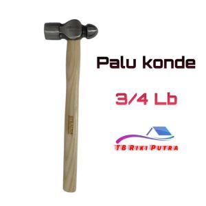 palu besi gagang kayukonde 3/4 lb Strauss hammer alat pertukangan