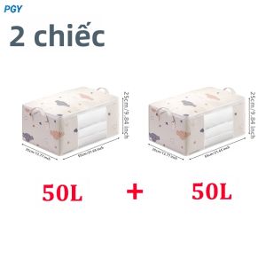 Túi Đựng Chăn Mền Dung Tích Lớn - Túi Đựng Chăn Mền Chống Ẩm Chống Bụi Có Thể Gấp Gọn Chất Liệu Vải Không Dệt Túi Hành Lý Tùy Chọn 1/2/4 Cái