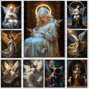 1000Pieces Jigsaw Puzzle Holy Virgin Mary With Archangel Nordic Sacred Art For Adults Perfect Gift For Art Lovers