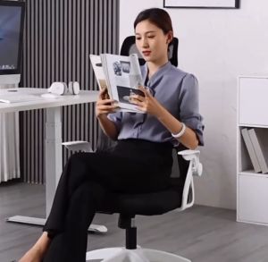 BPC Mesh Office Chair Ergonomics Computer Chair High Back Swivel Chair Home Office Gaming Chair With Folding Armrests