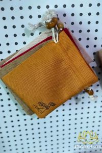 Túi Vải Lanh Dây Rút Đựng Quà Tặng Trang Sức Phụ Kiện Thêu Hoa Sen Nhiều Kích Cỡ - Tâm Phong Thủy