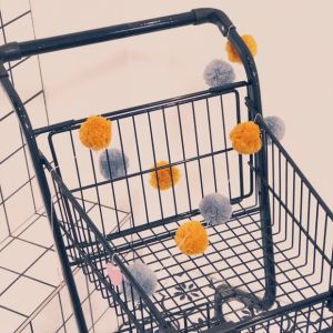 INS Nordic Style Iron Mesh Wall Hanging Decoration Photo Wall Decoration Room Iron Decoration Shelf Wall Mesh Red Plaid TikTok