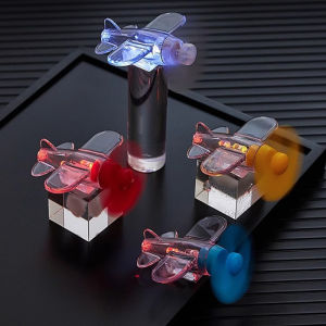 Wind Power LED Color Lights Propeller-driven Airplane Model LED Suitable for Electric Bicycles Motorcycles Helmets Etc