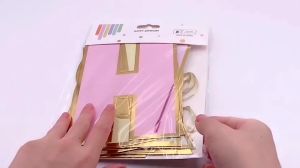 Banner Ulang Tahun Macaron & Rainbow Pastel: Aksesori Ulang Tahun Anak