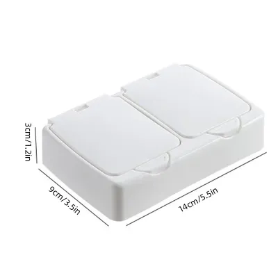 Mini Pop-up Desktop Storage Box Dust Proof Cotton Swab Makeup Organizer Case Small Items Holder
