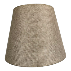 Linen Fabric Lampshade PVC Leather Imitation Bedside Wall Lamp Floor Lamp Yellow White Color round Shape Decorative Light Fixture