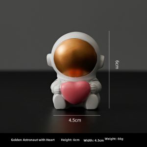 Nordic Style Mini Astronaut Figurine Office Desk Decorations Creative Clearance Items Adorable Space Man Desktop Accessories