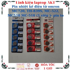 Pin dùng cho nhiệt kế điện tử omron MC720 TH-839S MC-522 MC510 MC-510 Chìa khóa thông minh xe máy smartkey Honda SH Vision Lead AB PCX Vario