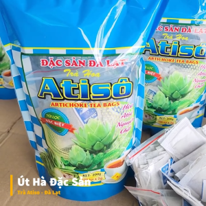 Trà Atiso Túi Lọc Đà Lạt Gói Lớn 200g/100 túi - Thanh Nhiệt Thơm Ngon Tiện Dụng - Út Hà Đặc Sản