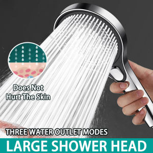 Toilet Shower Set Chrome Large Panel Durable Shower Spray Nozzle Pressurized Water Saving ABS Large Water Flow Showerhead
