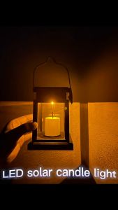 Solar Candle Light LED Outdoor Waterproof Solar Garden Lights Camping Landscape Small Palace Light Christmas Halloween Birthday Party Decoration Outdoor Solar Lights