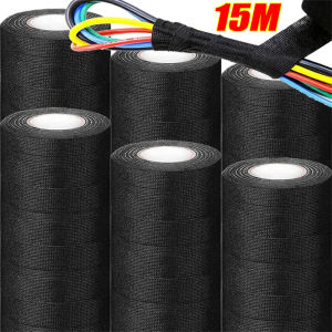 Electrical Cloth Tape Heat-resistant Harness Insulation Auto Wiring Fabric Cloth Wrap Waterproof Cable Organizer Adhesive Tape