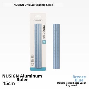 Nusign | Easy-to-grab Double Sided High Precision Metal Ruler 15cm