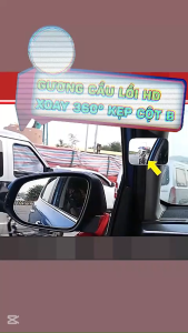 🚘🔍 Gương Chiếu Hậu Cao Cấp HD Loại Kẹp Cột A Ô Tô 360° – Tăng Tầm Nhìn Khi Xe Phía Sau Vượt Lên