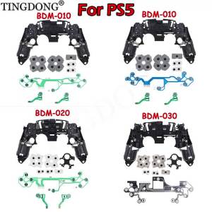 Bộ Khung Giữa Thay Thế Màng Dẫn Điện & Đệm Cao Su Cho Tay Cầm PS5 DualSense Tương Thích Với V1 V2 V3 BDM-010 020 030 Phụ Kiện PlayStation 5