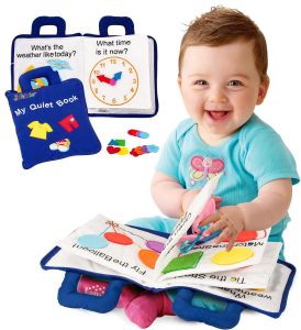 Cuốn sách yên tĩnh cho trẻ mới biết đi Hoạt động nhẹ bận rộn Toddler Du Lịch Đồ chơi giáo dục Montessori 1 2 3 tuổi trẻ mới biết đi cậu bé cô gái