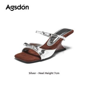 Agsdon | Non-Tiring Heel-Friendly Slip-On Sandals High Heels