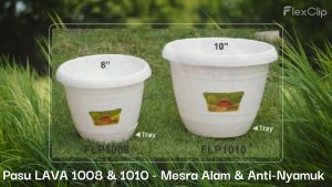 LAVA Anti-Mosquito Plastic Flower Pot with Detachable Tray FLP1008 FLP1010