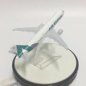 2025JASON TUTU 16cm Korean Air Seoul Airbus A380 Airlines Model Airplane Diecast Metal 1/400 Scale Planes