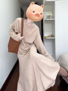 ZHENMANZI | Early Autumn Korean Style Atmosphere Knit Dress