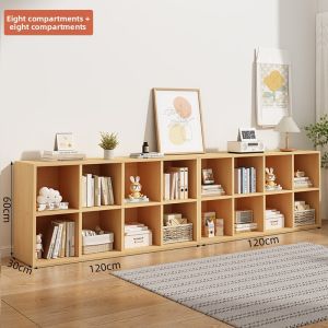 Simple Modern Wall-mounted Floor Bookshelf Layers Storage