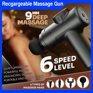 【Cod+hot Sale】fascia Massage Gun Fitness Vibration Body Care Multi Function High Quality Therapeutic Massager for Sport Massager Machine for Body Massage Pain Relief / Electric Massager Massage Slimming Device