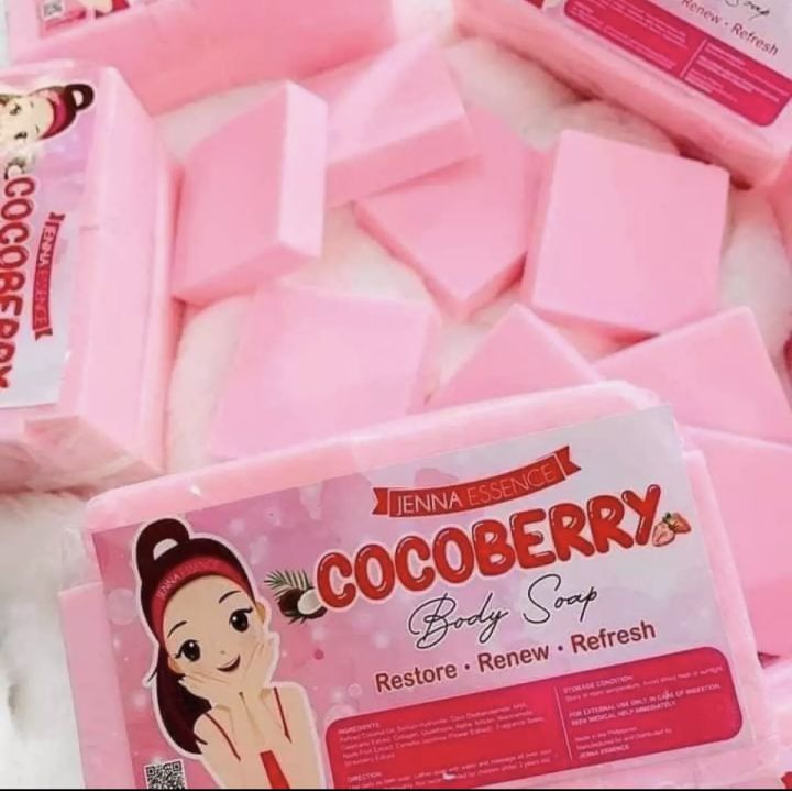 Coco Raspberry Body Care 100% Original Cocoberry Body Soap (2 Bar Cut) from Jenna Essence ...